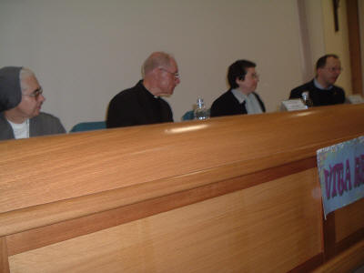 sr. Rosaria de Ninno, D. Donato Valentini, M. Grazia Comparini, prof. Angelo Maffeis