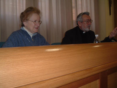 Sr. Giampaola Periotto e il Prof. Myhali Szentmarton